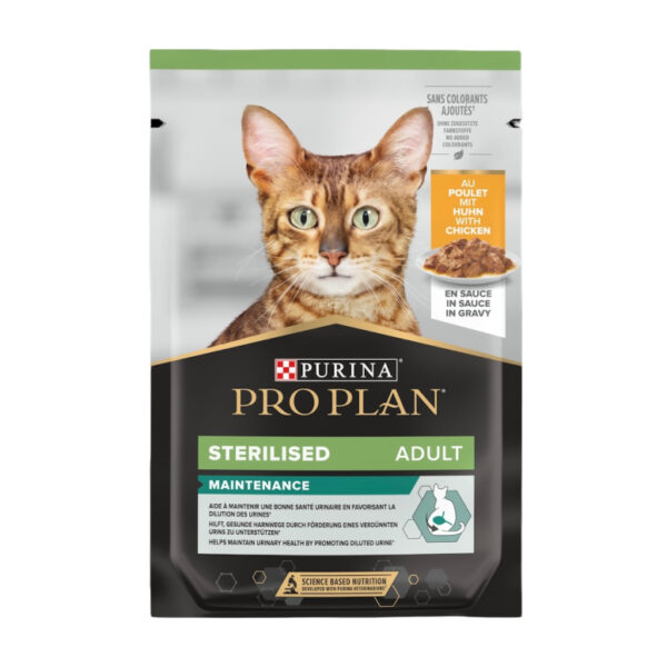 Purina Proplan Nutri Savour Sterilised Adult Cat Wet Food Chicken In Sauce 85G