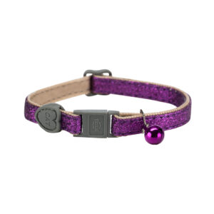 Trixie Cat Collar Glitter Purple (1)