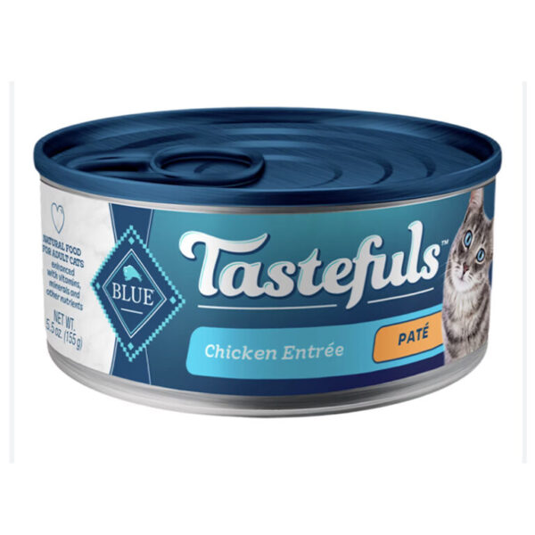 Blue Buffalo Tastefuls Natural Pate Chicken Entree Adult Cat Food 155G 1.jpg