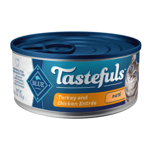 Blue Buffalo Tastefuls Natural Pate Turkey Chicken Entree Adult Cat Food 155G 1.jpg