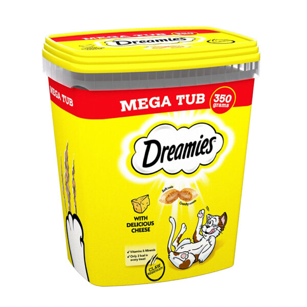 Dreamies Mega Tub Cheese Cat Treat 350G 1.jpg