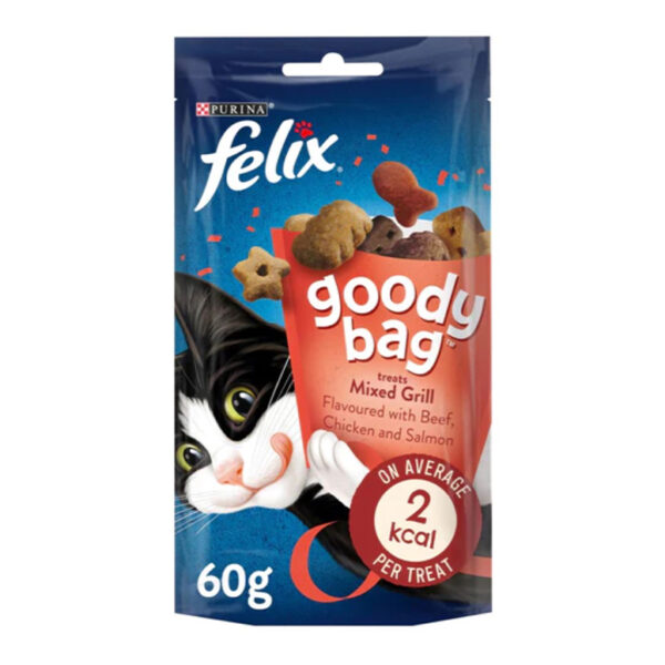 Felix Goody Bag Cat Treats Mixed Grill Beef Chicken Salmon 60G 1.jpg