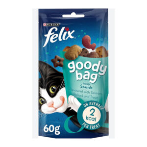 Felix Goody Bag Cat Treats Seaside Mix Salmon Pollock Trout 60G 1.jpg