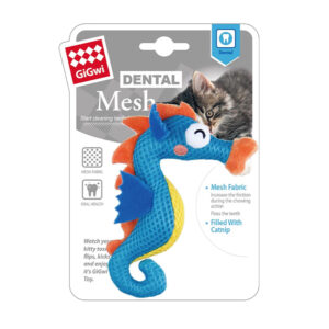 Gigwi Dental Mesh Catnip Cat Toy Seahorse 1.jpg