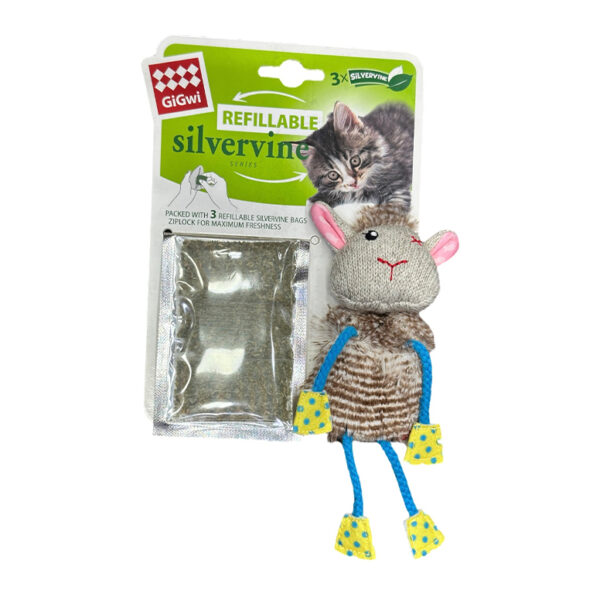 Gigwi Sheep Refillable Catnip With 3 Catnip Teabags 1.jpg