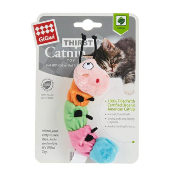 Gigwi Thirst Catnip Caterpillar Toy For Cats 1.jpg