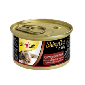 Gimcat Shiny Cat Chicken With Shrimps And Malt Adult Cat Wet Food 70G 1.png