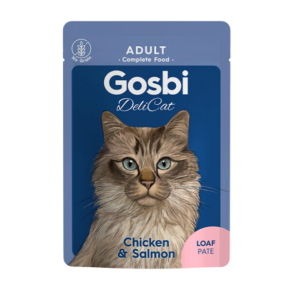 Gosbi Delicat Adult Chicken Salmon Cat Wet Food 70G 1.jpg