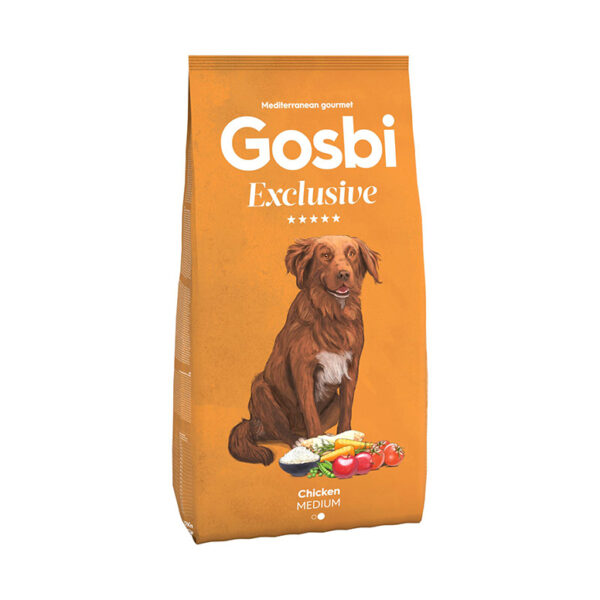 Gosbi Exclusive Medium Adult Dog Food Chicken 3Kg 1.jpg