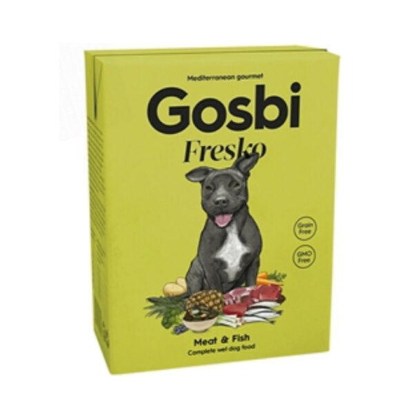 Gosbi Fresko Meat Fish Adult Dog Wet Food 375G 1.jpg