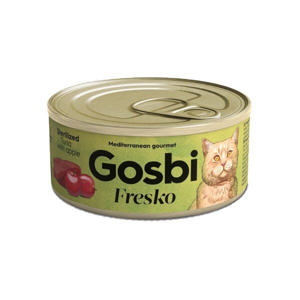 Gosbi Fresko Sterilized Tuna With Apple In Gravy 70G 1.jpg