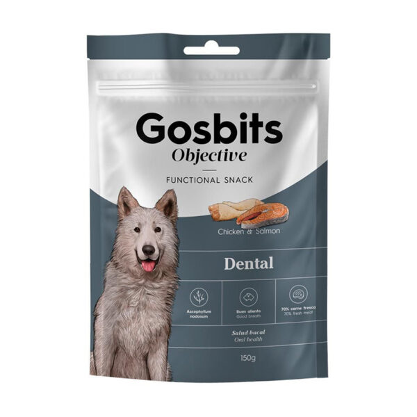 Gosbits Objective Dental Dog Treat Chicken Salmon 150G 1.jpg