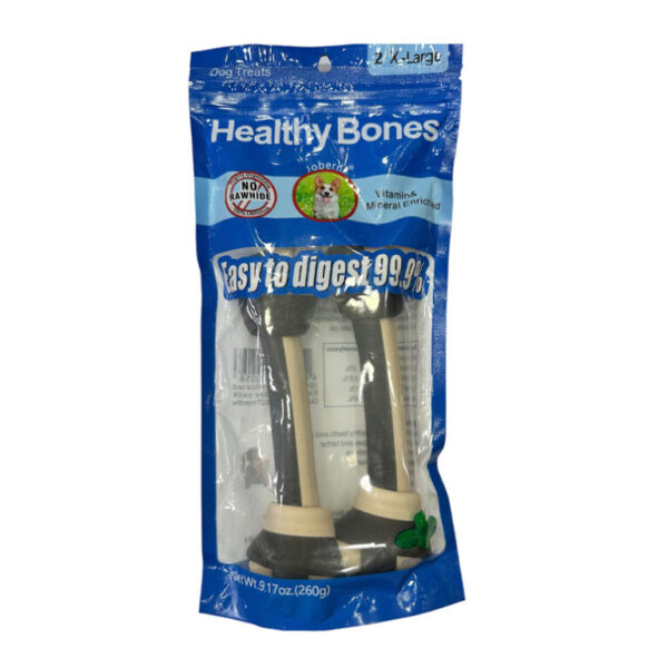 Healthy Bones X Large Bones Dogs Treat With Mint 2 Pcs 260G 1.jpg