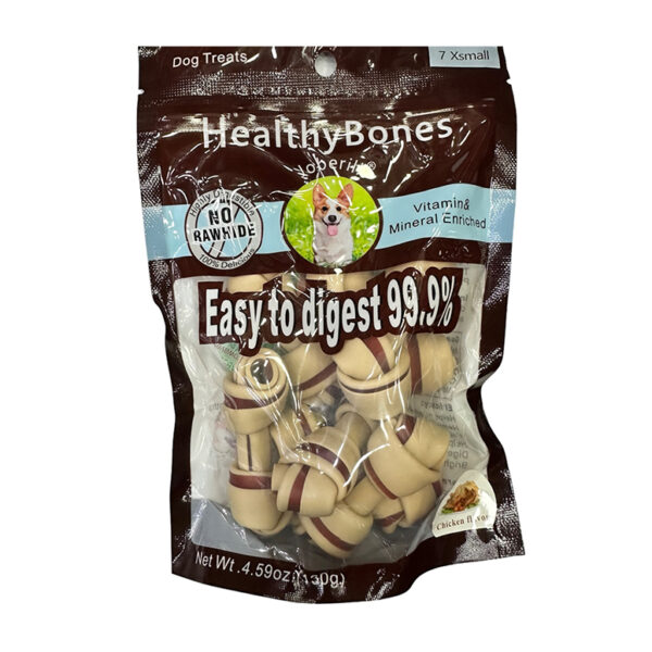 Healthy Bones X Small Bones Dog Treat With Chicken 7 Pcs 128G 1.jpg