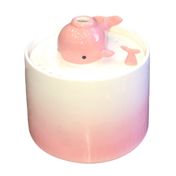 Hocc Ceramic Water Fountain 1.5L Pink Whale 1.jpg