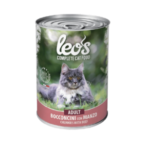 LeoS Adult Cat Wet Food Chunkies With Beef 415G.png