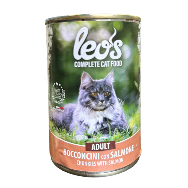 LeoS Adult Chunkies With Salmon Cat Wet Food 415G.jpg