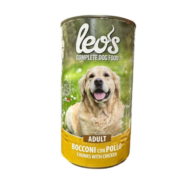 LeoS Chunks With Chicken Complete Adult Dog Food In Gravy 1230G.jpg