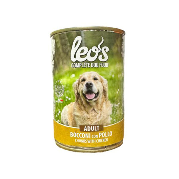 LeoS Chunks With Chicken Complete Adult Dog Food In Gravy 415G.jpg