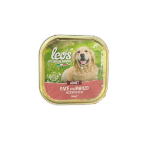 LeoS Pate With Beef Complete Adult Dog Food 300G.jpg