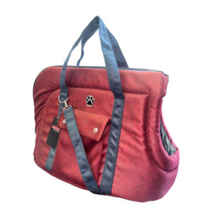 Lepus Semi Open Pet Tote Bag Red Size 45X30X23cm 1.jpg