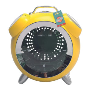 Mpets Sixties Clock Pet Carrier Yellow 1.jpg