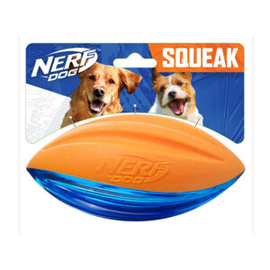 Nerf Dog Rubber Football Dog Toy With Interactive Squeaker 17cm 1.jpg