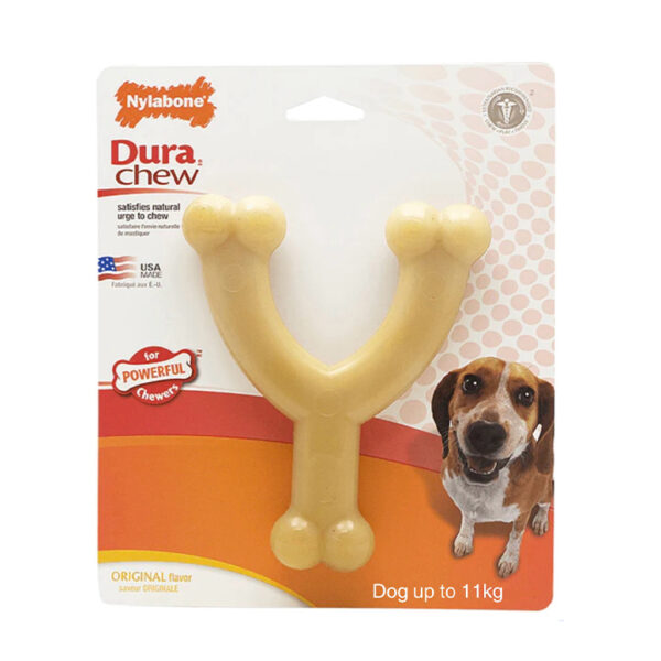 Nylabone Dura Chew Wishbone Original Flavour For Dogs Up To 11Kg 1.jpg