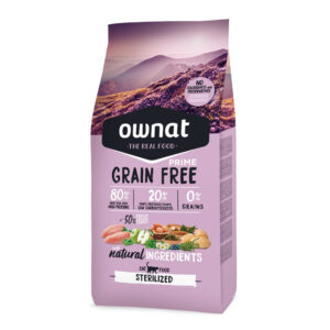 Ownat Grain Free Sterilised Adult Cat Dry Food With Chicken 3Kg 1.jpg