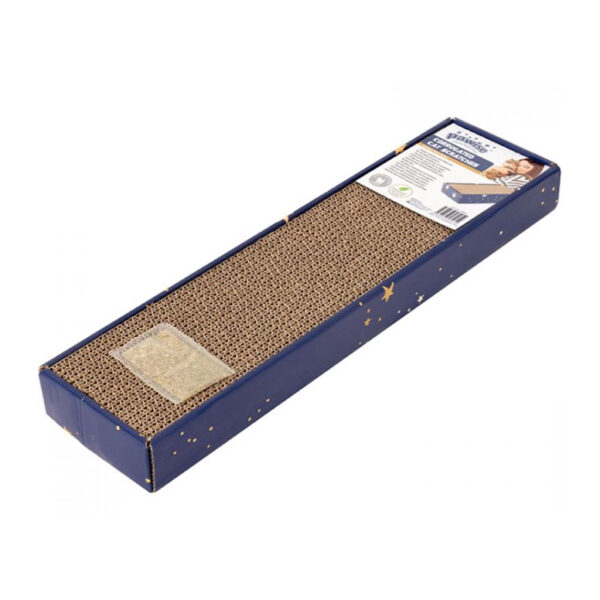 Pawise Corrugated Cat Scratcher 48X12.5cm With Catnip Inside Small 1.jpg