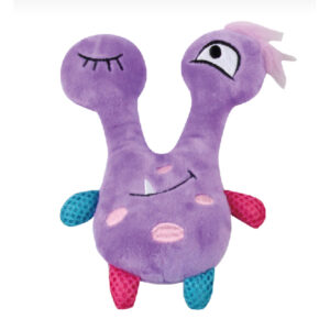 Pawise Monster Plush Pet Toy Purple 19cm 1.jpg