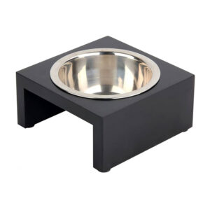 Pawise Stainless Steel Bowl With Wooden Stand 200Ml 1.jpg