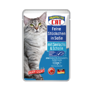 Perfecto Cat Adult Cat Wet Food With Coal Fish And Plaice In Gravy 100G 1.png