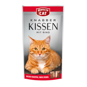 Perfecto Cat Knabber Kissen Cat Treat With Beef 50G 1.jpg