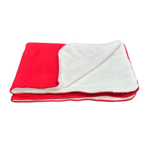 Pet Blanket Fleece Double Face 100X70cm Red 1.jpg