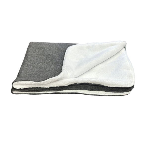 Pet Blanket Fleece Double Face 70X50cm Grey 1.jpg