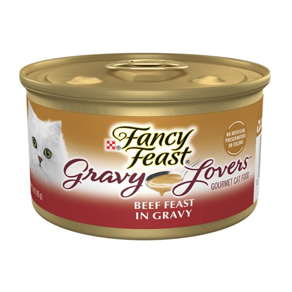 Purina Fancy Feast Gravy Lovers Beef Feast Gourmet Cat Food In Wet Cat Food Gravy 85G 1.jpg