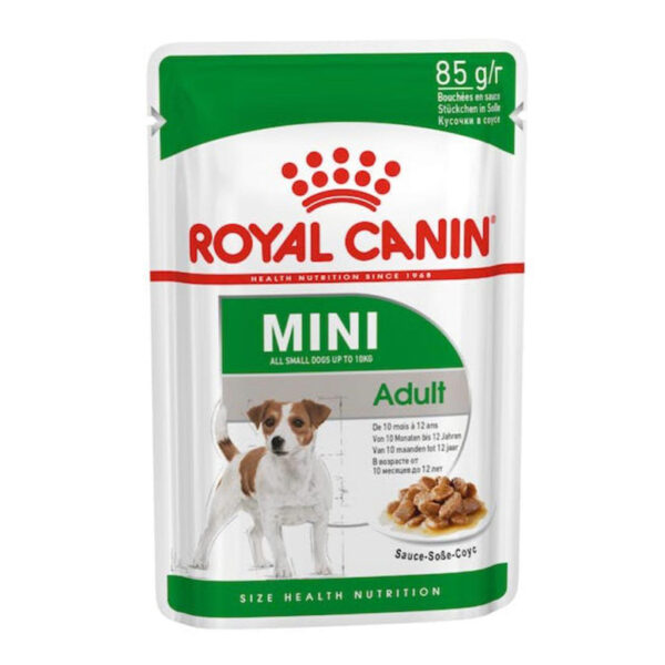 Royal Canin Mini Adult Dog Wet Food Chunks In Gravy 85G 1.jpg