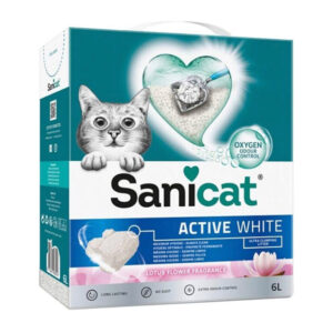 Sanicat Active White Lots Flower Fragrance Ultra Clumping Cat Litter 6L 1.jpg