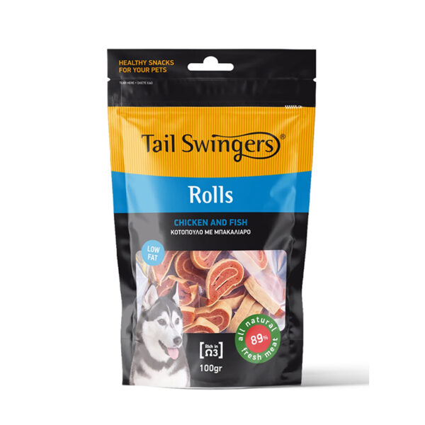 Tail Swingers Rolls With Chicken And Fish Dog Treat 100G 1.jpg