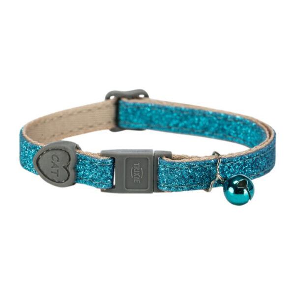 Trixie Cat Collar Glitter Blue 1.jpg