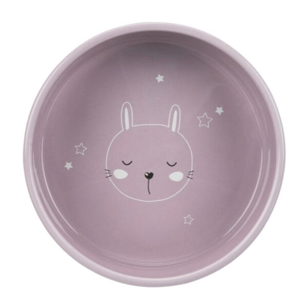 Trixie Ceramic Bowl Pink Rabbit 12cm 1.jpg