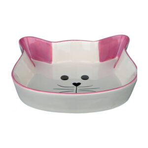 Trixie Ceramic Bowl Purple Cat Face 12cm 1.jpg