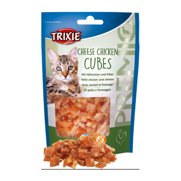 Trixie Cheese Chicken Cubes Cat Treat With Chicken And Cheese 50G 1.jpg