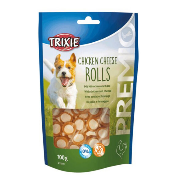 Trixie Chicken Cheese Rolls Dog Treat With Chicken And Cheese 100G 1.jpg