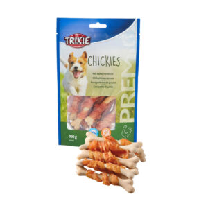 Trixie Chickies Bone Dog Treats With Chicken Breast 100G 1.jpg