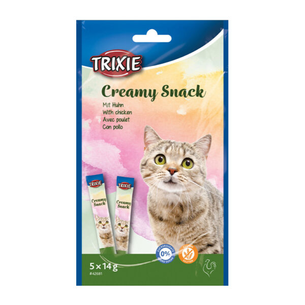 Trixie Creamy Snack With Chicken Cat Treat 5X14G 1.jpg