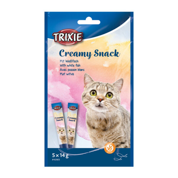 Trixie Creamy Snack With Whitefish Cat Treat 5X14G 1.jpg