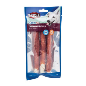 Trixie Dentafun Chewing Rolls Dog Treat With Duck 3X Sticks 140G 1.jpg