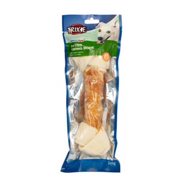 Trixie Dentafun Knotted Chewing Bone Dog Treat With Chicken 220G 1.jpg